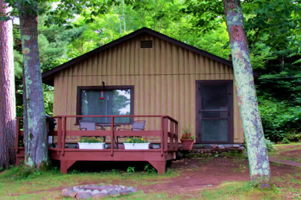 Cabins for rent at Buskey Bay Resort in Iron River Wisconsin